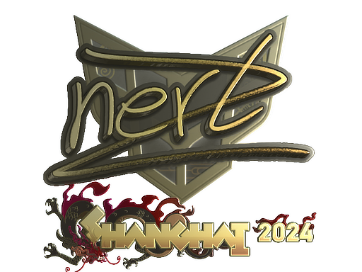 Sticker | NertZ (Gold) | Shanghai 2024
