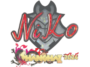 Sticker | NiKo (Glitter) | Shanghai 2024