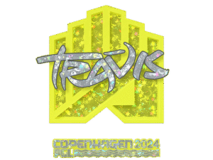 Sticker | TRAVIS (Glitter) | Copenhagen 2024