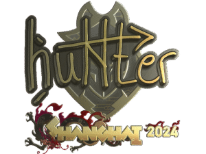 Sticker | huNter- (Gold) | Shanghai 2024