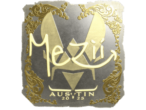 Sticker | mezii (Gold) | Austin 2025